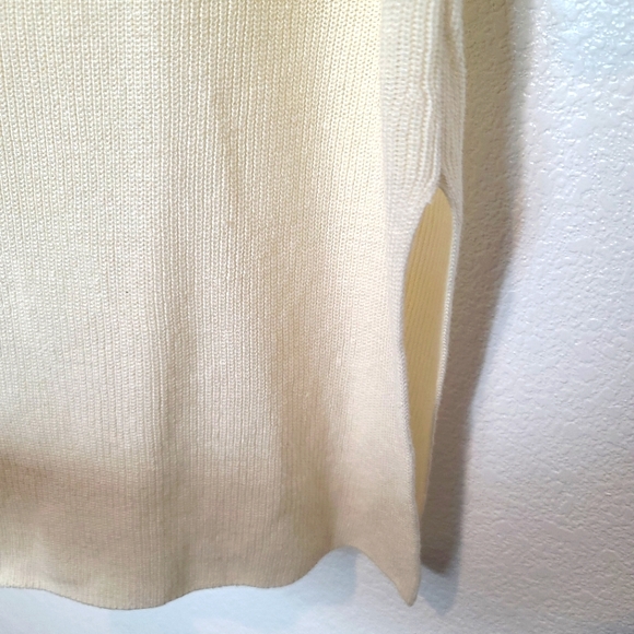 EILEEN FISHER Open Front Long Line Neutral Minimalist Cardigan - Picture 6 of 8